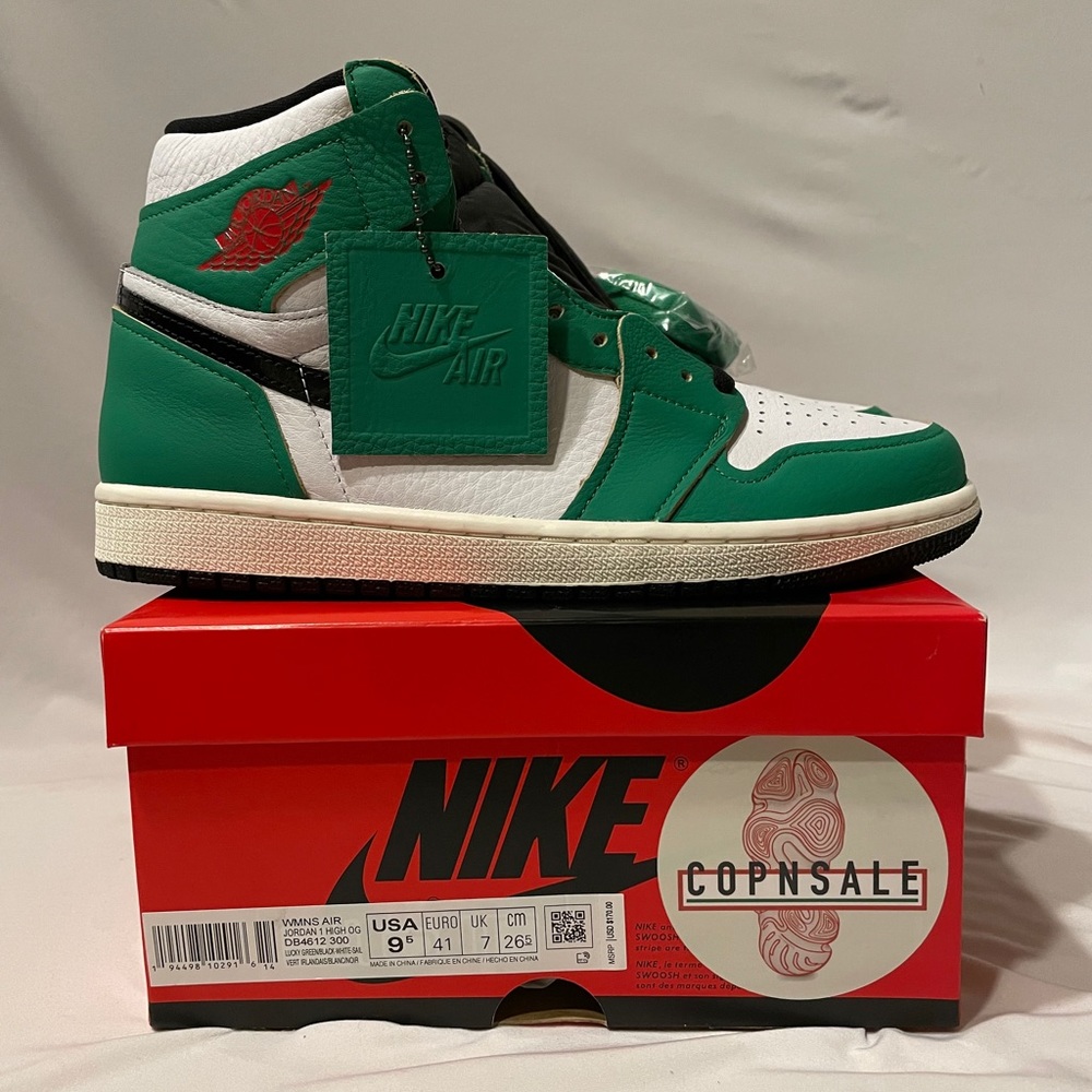 Nike Air Jordan 1 Lucky Green Size 9.5W/8M